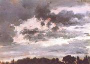 Adolph von Menzel Study of Clouds (nn02) china oil painting reproduction